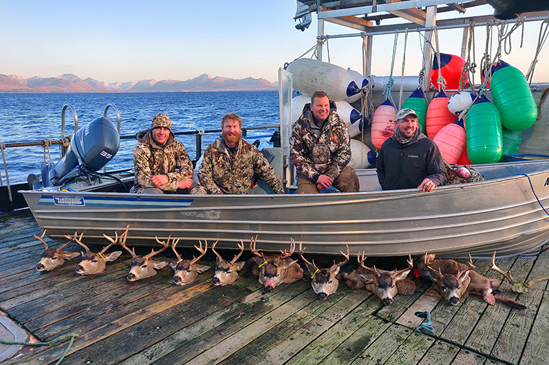 Kodiak Island Deer Hunt provides hunt transportation for hunters seeking blacktail deer and mountain goats.