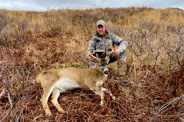 Blacktail deer hunting on Kodiak Island Alaska.